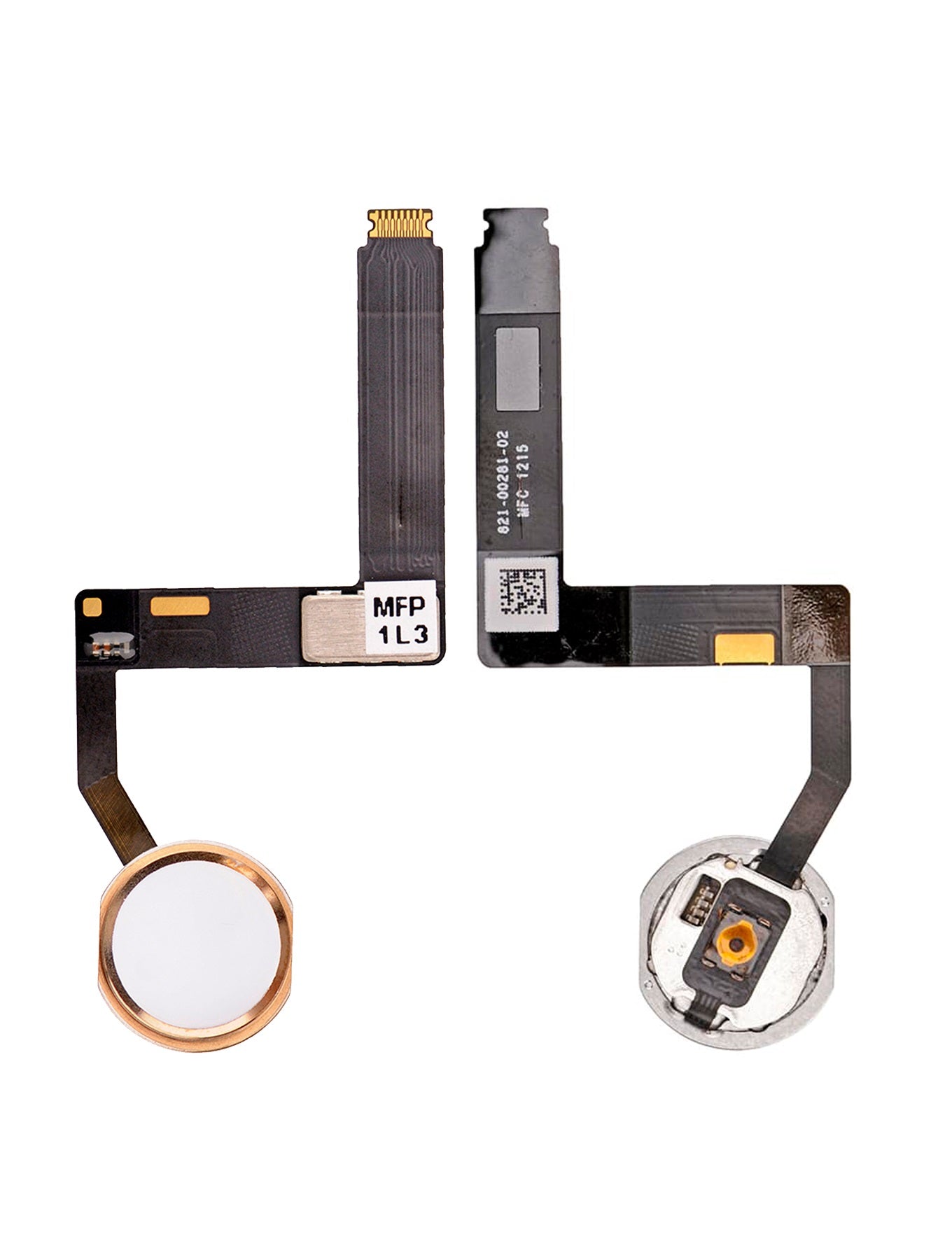 REPLACEMENT FOR IPAD PRO 9.7" HOME BUTTON ASSEMBLY WITH FLEX CABLE RIBBON - GOLD