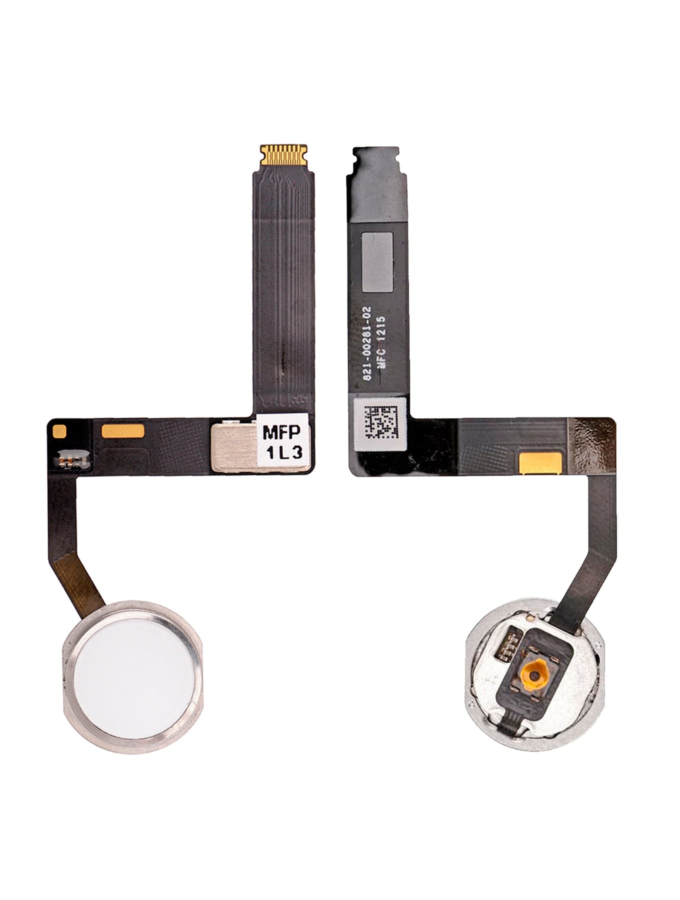 REPLACEMENT FOR IPAD PRO 9.7" HOME BUTTON ASSEMBLY WITH FLEX CABLE RIBBON - SILVER