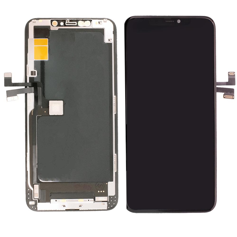 REPLACEMENT FOR IPHONE 11 PRO MAX OLED SCREEN DIGITIZER ASSEMBLY - BLACK - EXPRESS PARTS -WHOLESALE CELLPHONE REPAIR PARTS