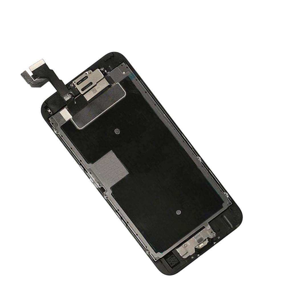 REPLACEMENT FOR IPHONE 6S LCD SCREEN FULL ASSEMBLY WITH BLACK RING HOME BUTTON - BLACK - EXPRESS PARTS -WHOLESALE CELLPHONE REPAIR PARTS