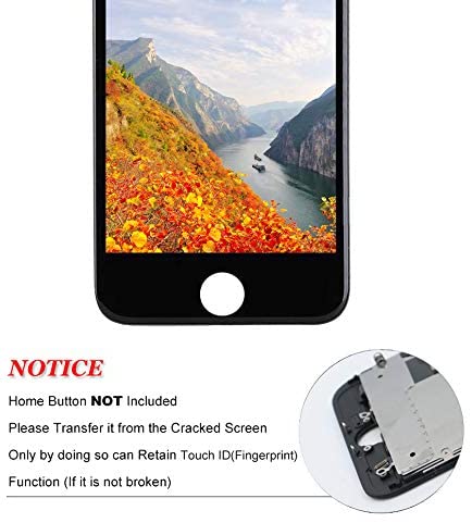 תחליף למסך LCD של אייפון 7 הרכבה מלאה ללא כפתור בית - שחור