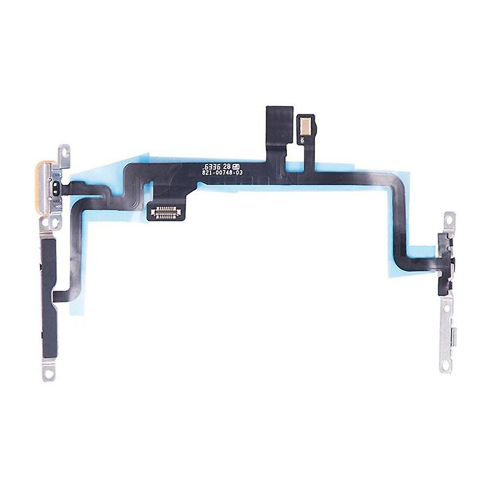 REPLACEMENT FOR IPHONE 8 PLUS POWER/VOLUME BUTTON FLEX CABLE WITH METAL BRACKET ASSEMBLY