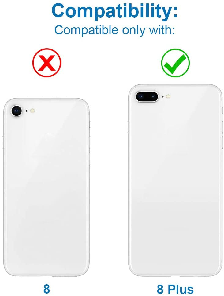 REPLACEMENT FOR IPHONE 8 PLUS REAR CAMERA HOLDER WITH LENS - SILVER