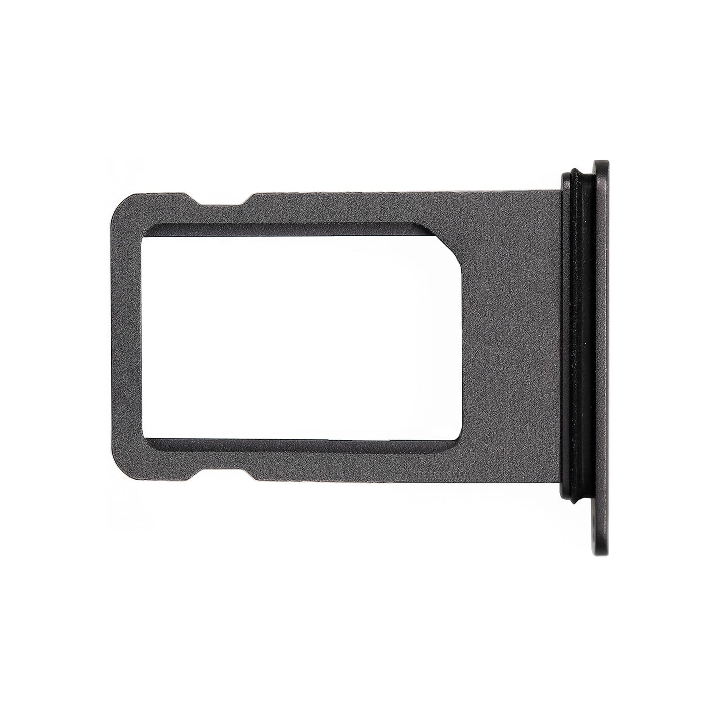 החלפה למגש לכרטיסי סים של אייפון 8 עם עיגול אטום למים - שחור
