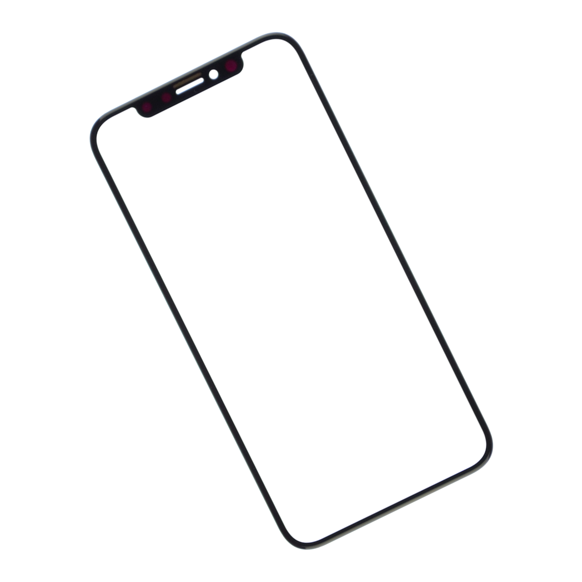 REPLACEMENT FOR IPHONE X FRONT GLASS LENS - BLACK