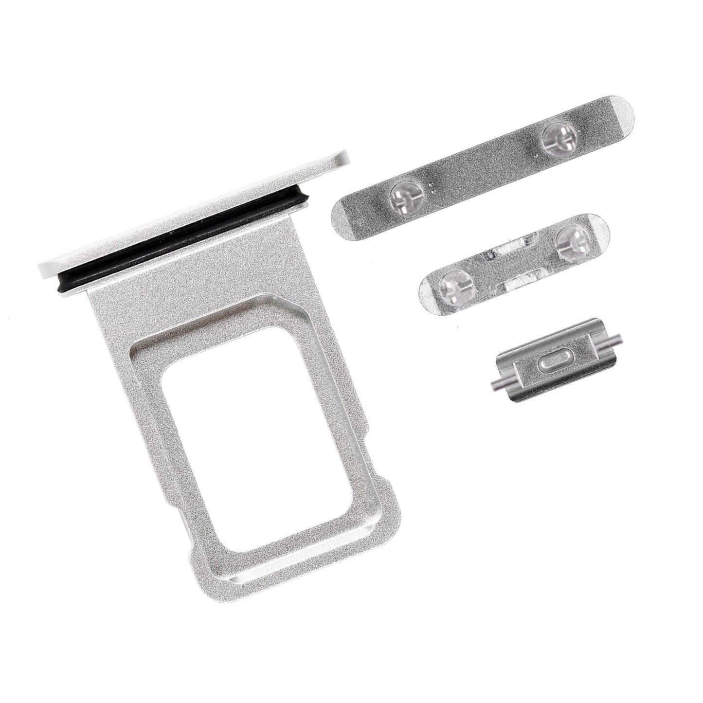 REPLACEMENT FOR IPHONE XR SIDE BUTTONS SET WITH SINGLE SIM CARD TRAY - WHITE