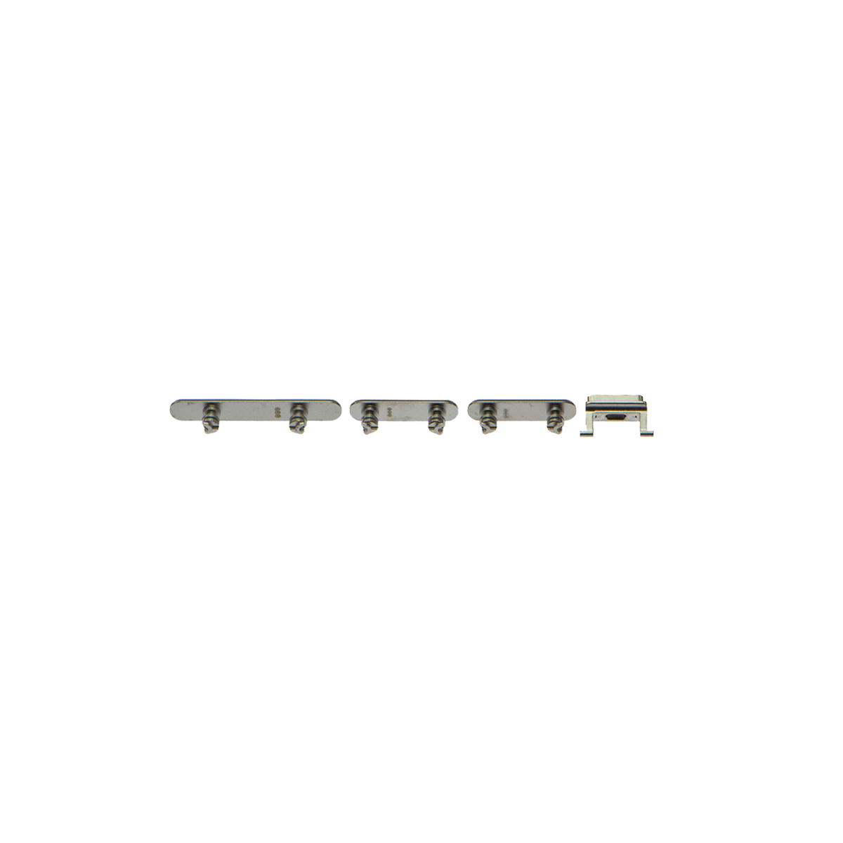 REPLACEMENT FOR IPHONE XS SIDE BUTTONS SET - SILVER