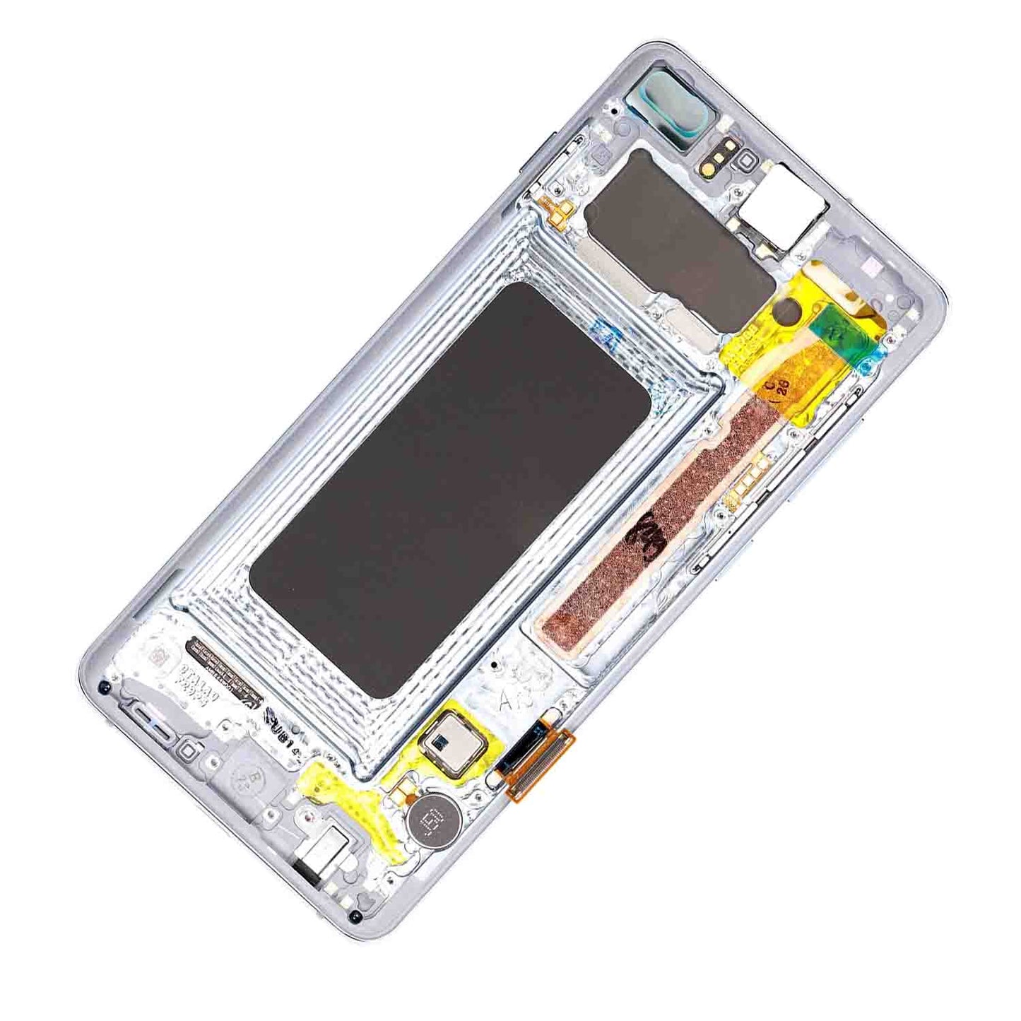 תחליף למכלול מסך הדיגיטיזר של SAMSUNG GALAXY S10 PLUS עם מסגרת - PRISM BLUE