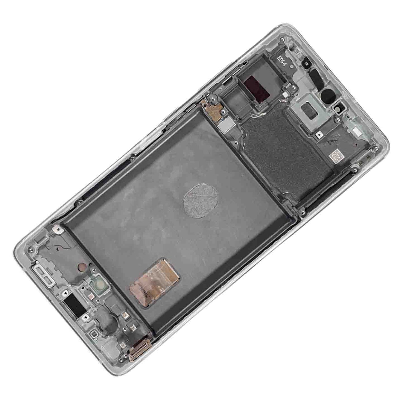 תחליף למכלול מסך OLED של SAMSUNG GALAXY S20 FE 5G עם מסגרת - ענן לבן