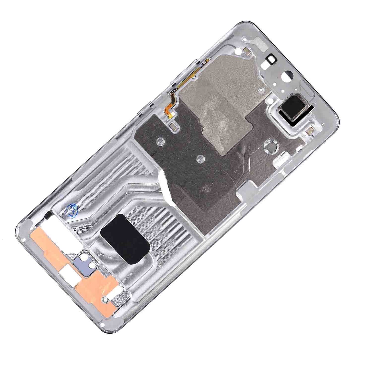 תחליף למסגרת דיור אחורי אולטרה של SAMSUNG GALAXY S21 - כסף