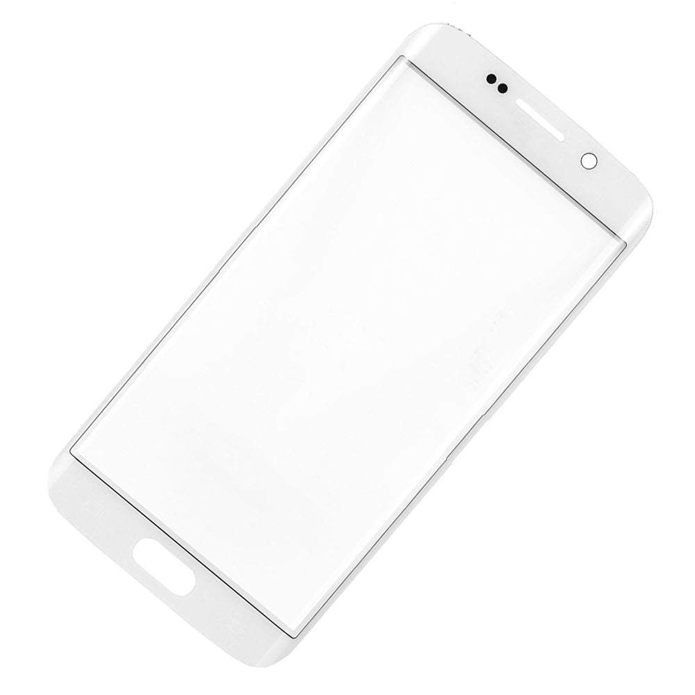 תחליף לעדשת הזכוכית הקדמית של SAMSUNG GALAXY S6 EDGE - לבנה