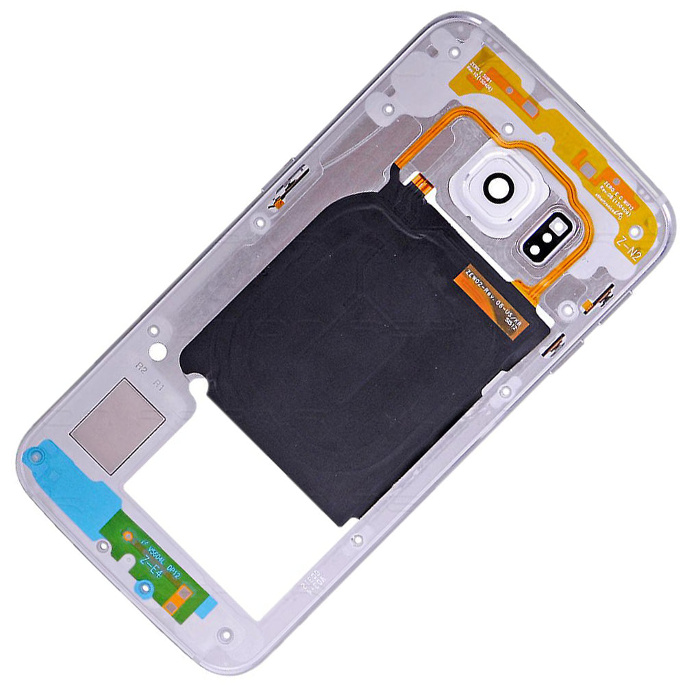 תחליף למכלול בית אחורי של SAMSUNG GALAXY S6 EDGE SM-G925 - כסף