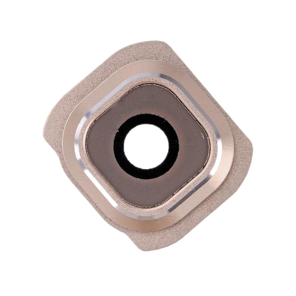 תחליף לעדשת המצלמה והלוח של SAMSUNG GALAXY S6 - זהב