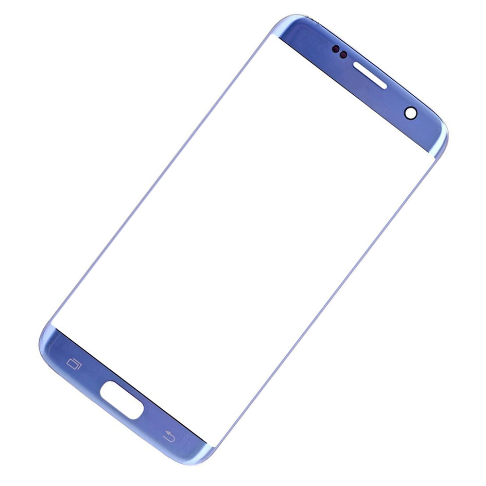 תחליף לעדשת זכוכית קדמית של SAMSUNG GALAXY S7 EDGE SM-G935 - כחול קורל