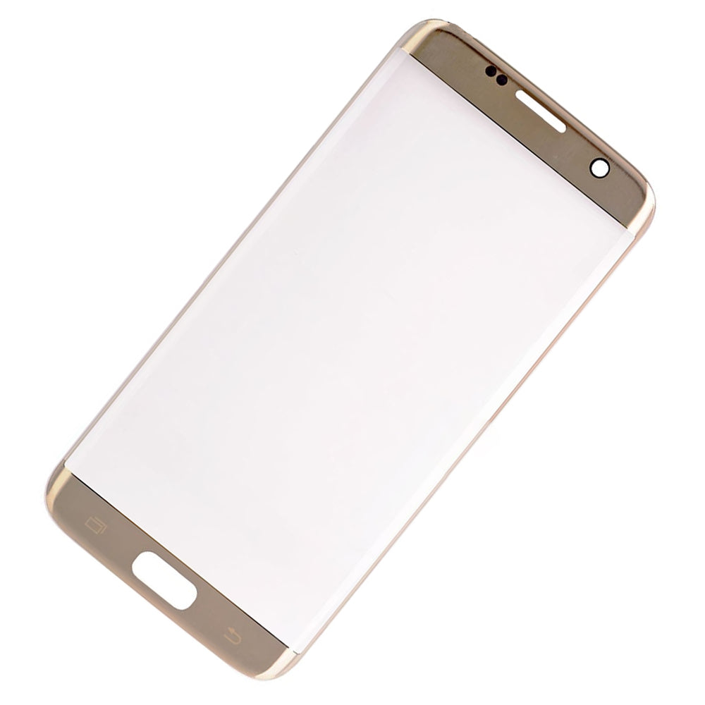תחליף לעדשת הזכוכית הקדמית של SAMSUNG GALAXY S7 EDGE SM-G935 - זהב