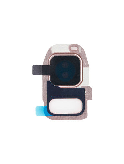 תחליף למחזיק מצלמה אחורית של SAMSUNG GALAXY S7/S7 EDGE עם עדשה - ורד