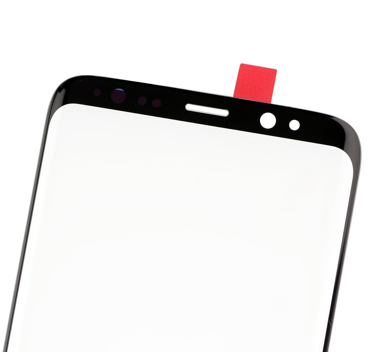 תחליף לעדשת הזכוכית הקדמית של SAMSUNG GALAXY S8 - שחורה