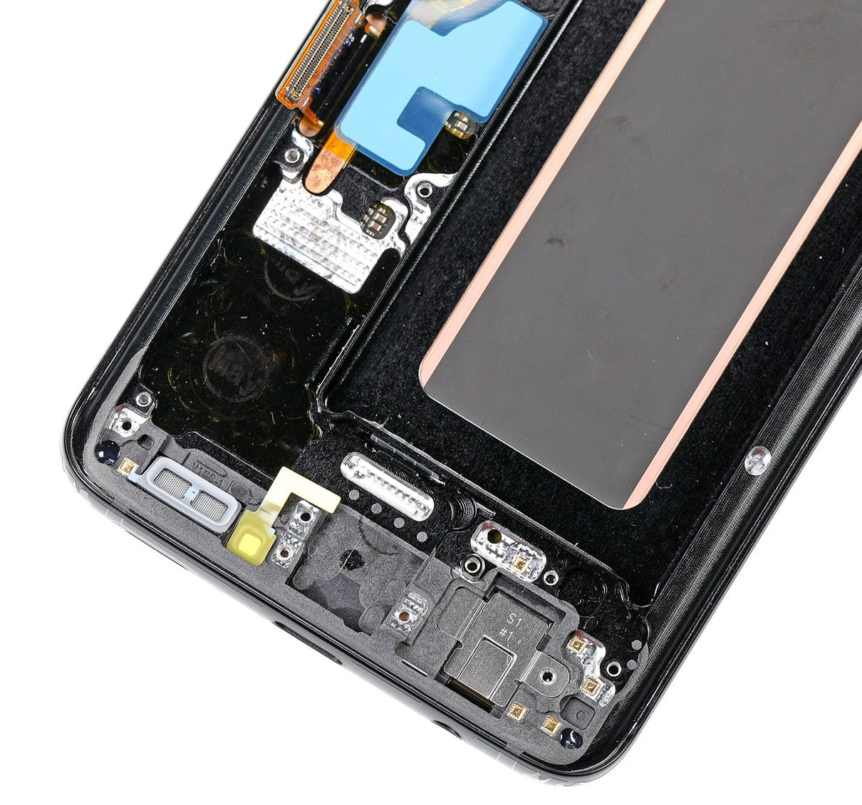 תחליף למכלול מסך דיגיטיזציה של SAMSUNG GALAXY S9 SM-960 עם מסגרת - שחור