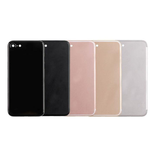 REPLACEMENT FOR IPHONE 7 BACK COVER FULL ASSEMBLY - BLACK - EXPRESS PARTS -WHOLESALE CELLPHONE REPAIR PARTS