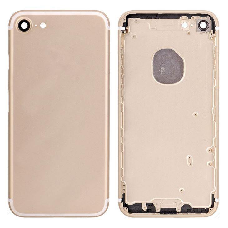 REPLACEMENT FOR IPHONE 7 BACK COVER FULL ASSEMBLY - BLACK - EXPRESS PARTS -WHOLESALE CELLPHONE REPAIR PARTS