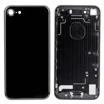 REPLACEMENT FOR IPHONE 7 BACK COVER FULL ASSEMBLY - BLACK - EXPRESS PARTS -WHOLESALE CELLPHONE REPAIR PARTS