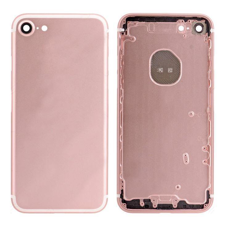 REPLACEMENT FOR IPHONE 7 BACK COVER FULL ASSEMBLY - BLACK - EXPRESS PARTS -WHOLESALE CELLPHONE REPAIR PARTS