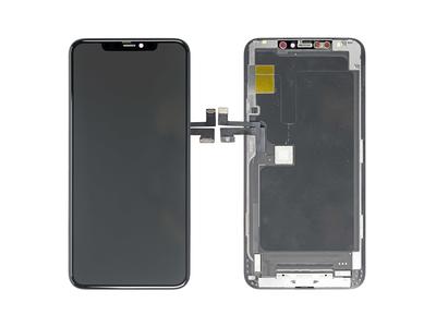 REPLACEMENT FOR IPHONE 11 PRO MAX OLED SCREEN DIGITIZER ASSEMBLY - BLACK - EXPRESS PARTS -WHOLESALE CELLPHONE REPAIR PARTS