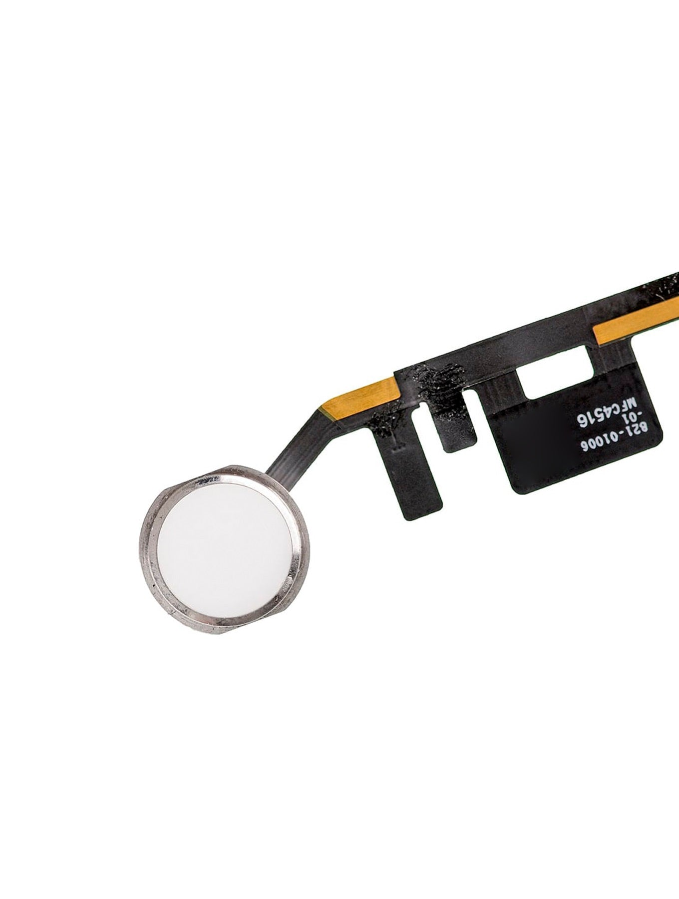 REPLACEMENT FOR IPAD 5/IPAD 6 HOME BUTTON ASSEMBLY WITH FLEX CABLE RIBBON - WHITE