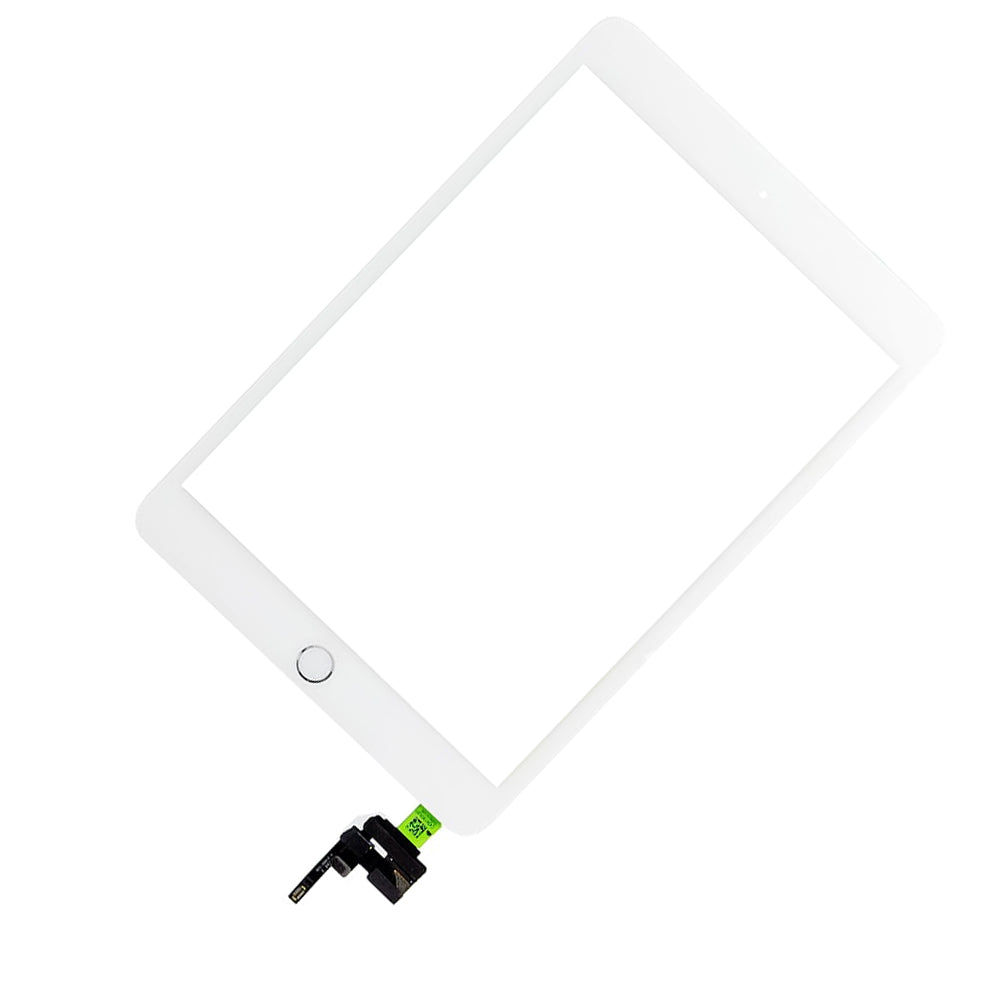 החלפה למכלול ה-IPAD MINI 3 digitizer עם מכלול ביתי כסף - לבן