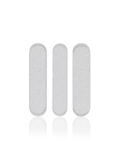 תחליף ל-IPAD PRO 11" 1ST/12.9" סט כפתורים צד שלישי (3 יחידות/סט) - כסף