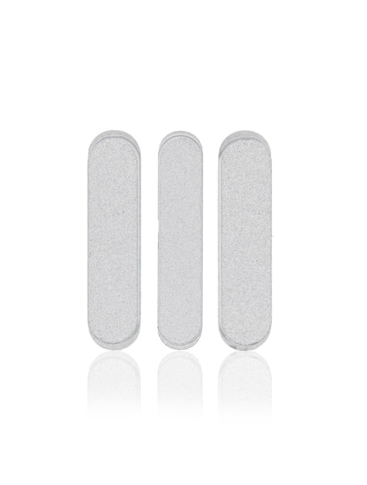 תחליף ל-IPAD PRO 11" 1ST/12.9" סט כפתורים צד שלישי (3 יחידות/סט) - כסף