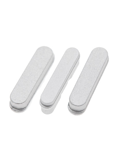 תחליף ל-IPAD PRO 11" 1ST/12.9" סט כפתורים צד שלישי (3 יחידות/סט) - כסף