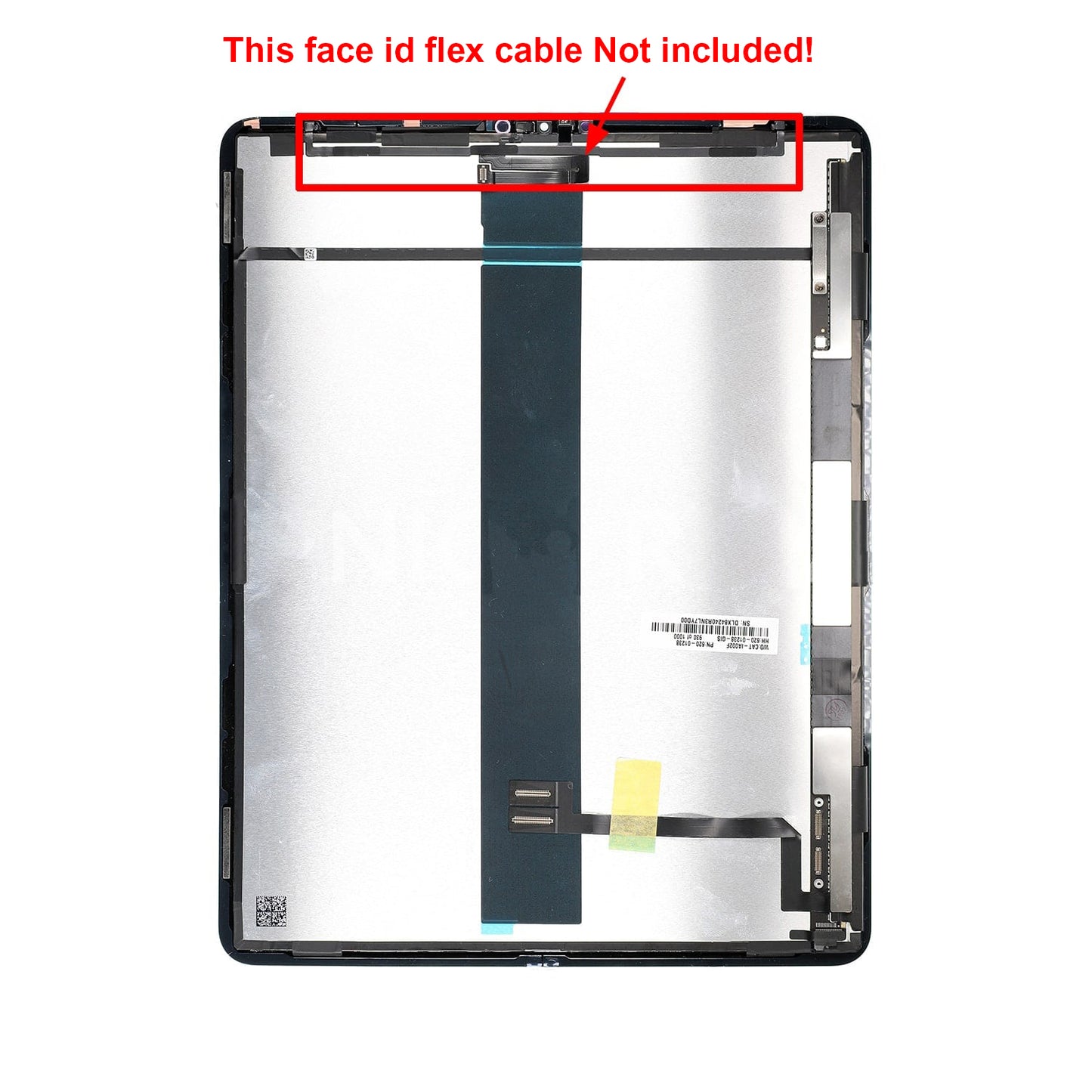 תחליף ל-IPAD PRO 12.9 LCD מהדור הרביעי עם הרכבה דיגיטיזית - שחור