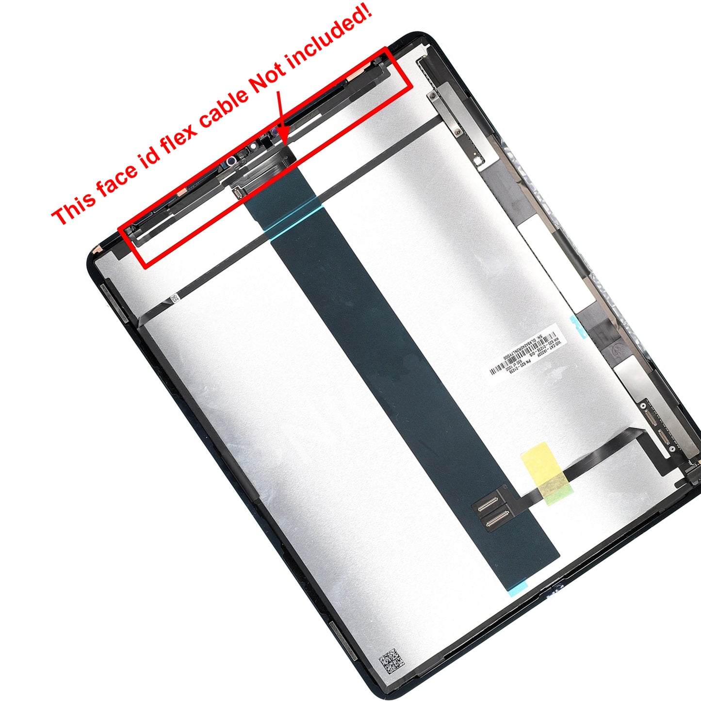 תחליף ל-IPAD PRO 12.9 LCD מהדור הרביעי עם הרכבה דיגיטיזית - שחור