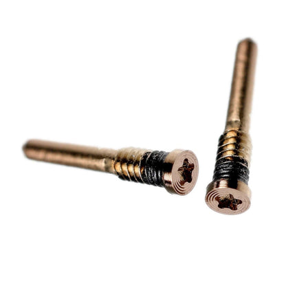 REPLACEMENT FOR IPHONE 11/11 PRO/11 PRO MAX BOTTOM SCREW 2PCS/SET - GOLD - EXPRESS PARTS -WHOLESALE CELLPHONE REPAIR PARTS