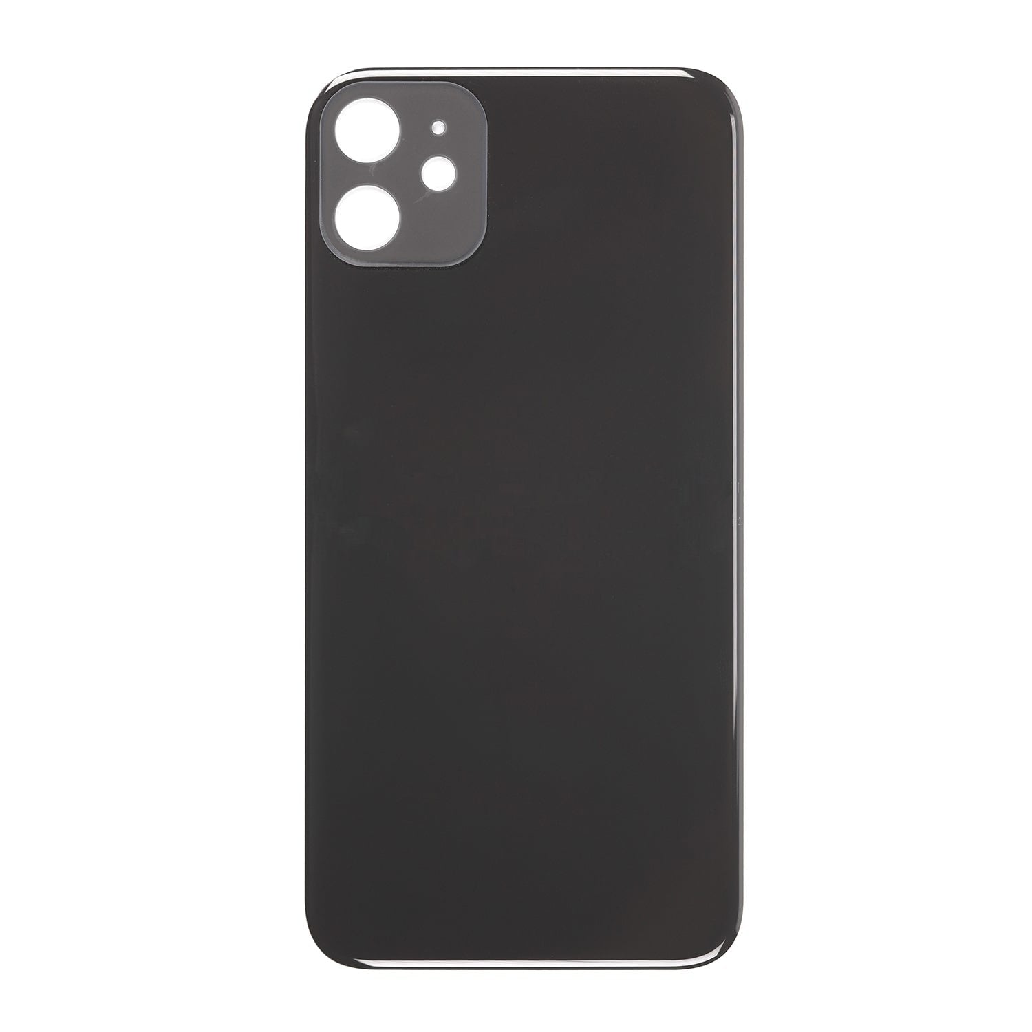 REPLACEMENT FOR IPHONE 11 BACK COVER - BLACK - EXPRESS PARTS -WHOLESALE CELLPHONE REPAIR PARTS