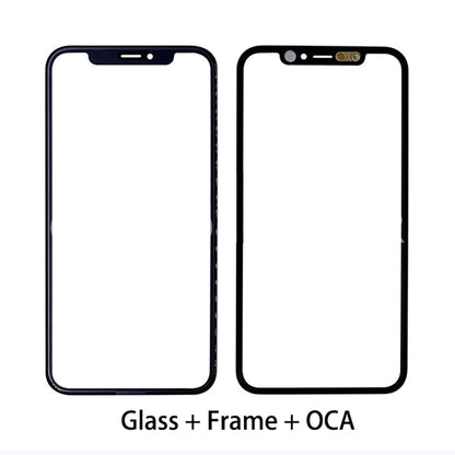 REPLACEMENT FOR IPHONE 11 FRONT GLASS WITH FRAME BEZEL ASSEMBLED OCA FILM - EXPRESS PARTS -WHOLESALE CELLPHONE REPAIR PARTS