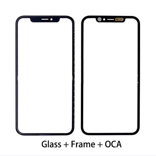 REPLACEMENT FOR IPHONE 11 FRONT GLASS WITH FRAME BEZEL ASSEMBLED OCA FILM - EXPRESS PARTS -WHOLESALE CELLPHONE REPAIR PARTS