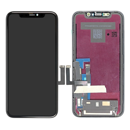 REPLACEMENT FOR IPHONE 11 LCD SCREEN DIGITIZER ASSEMBLY - BLACK - EXPRESS PARTS -WHOLESALE CELLPHONE REPAIR PARTS