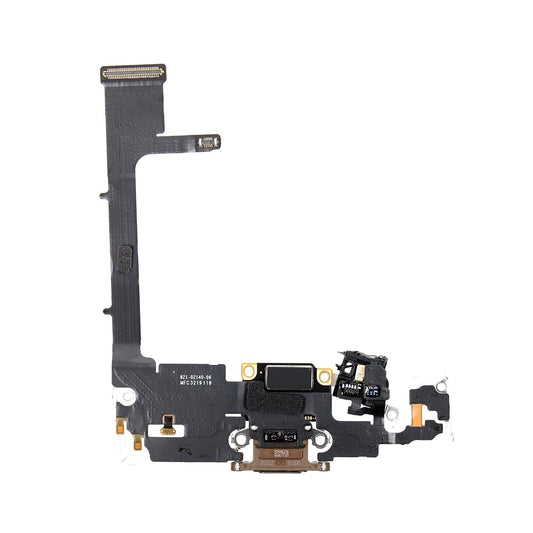 REPLACEMENT FOR IPHONE 11 PRO CHARGING CONNECTOR ASSEMBLY - GOLD - EXPRESS PARTS -WHOLESALE CELLPHONE REPAIR PARTS