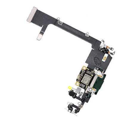 REPLACEMENT FOR IPHONE 11 PRO CHARGING CONNECTOR ASSEMBLY - MIDNIGHT GREEN - EXPRESS PARTS -WHOLESALE CELLPHONE REPAIR PARTS