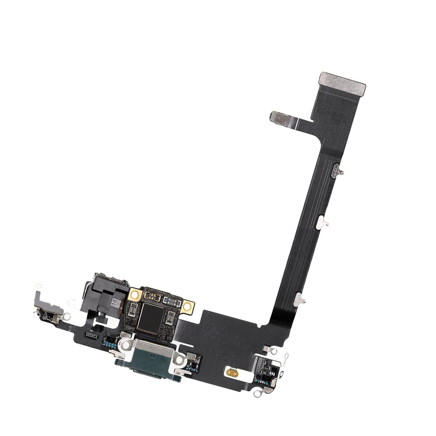 REPLACEMENT FOR IPHONE 11 PRO MAX CHARGING CONNECTOR ASSEMBLY - MIDNIGHT GREEN - EXPRESS PARTS -WHOLESALE CELLPHONE REPAIR PARTS