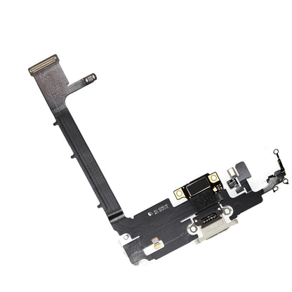 REPLACEMENT FOR IPHONE 11 PRO MAX CHARGING CONNECTOR ASSEMBLY - SILVER - EXPRESS PARTS -WHOLESALE CELLPHONE REPAIR PARTS