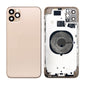 REPLACEMENT FOR IPHONE 11 PRO MAX REAR HOUSING WITH FRAME - GOLD - EXPRESS PARTS -WHOLESALE CELLPHONE REPAIR PARTS