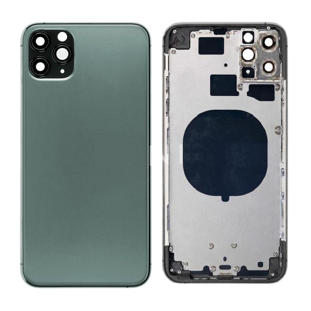 REPLACEMENT FOR IPHONE 11 PRO MAX REAR HOUSING WITH FRAME - MIDNIGHT GREEN - EXPRESS PARTS -WHOLESALE CELLPHONE REPAIR PARTS