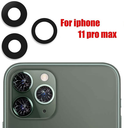 REPLACEMENT FOR IPHONE 11 PRO/PRO MAX REAR CAMERA GLASS LENS - EXPRESS PARTS -WHOLESALE CELLPHONE REPAIR PARTS