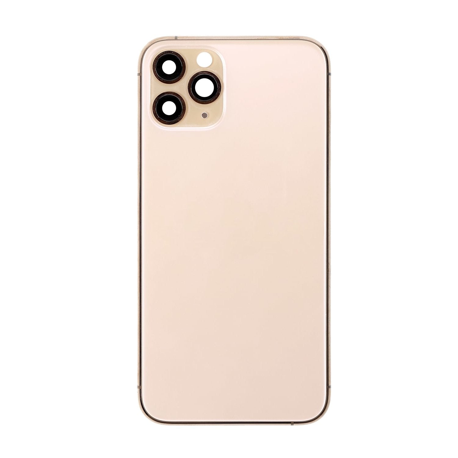 REPLACEMENT FOR IPHONE 11 PRO REAR HOUSING WITH FRAME - GOLD - EXPRESS PARTS -WHOLESALE CELLPHONE REPAIR PARTS