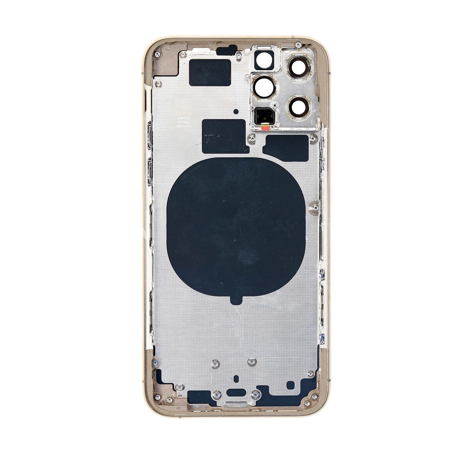 REPLACEMENT FOR IPHONE 11 PRO REAR HOUSING WITH FRAME - GOLD - EXPRESS PARTS -WHOLESALE CELLPHONE REPAIR PARTS