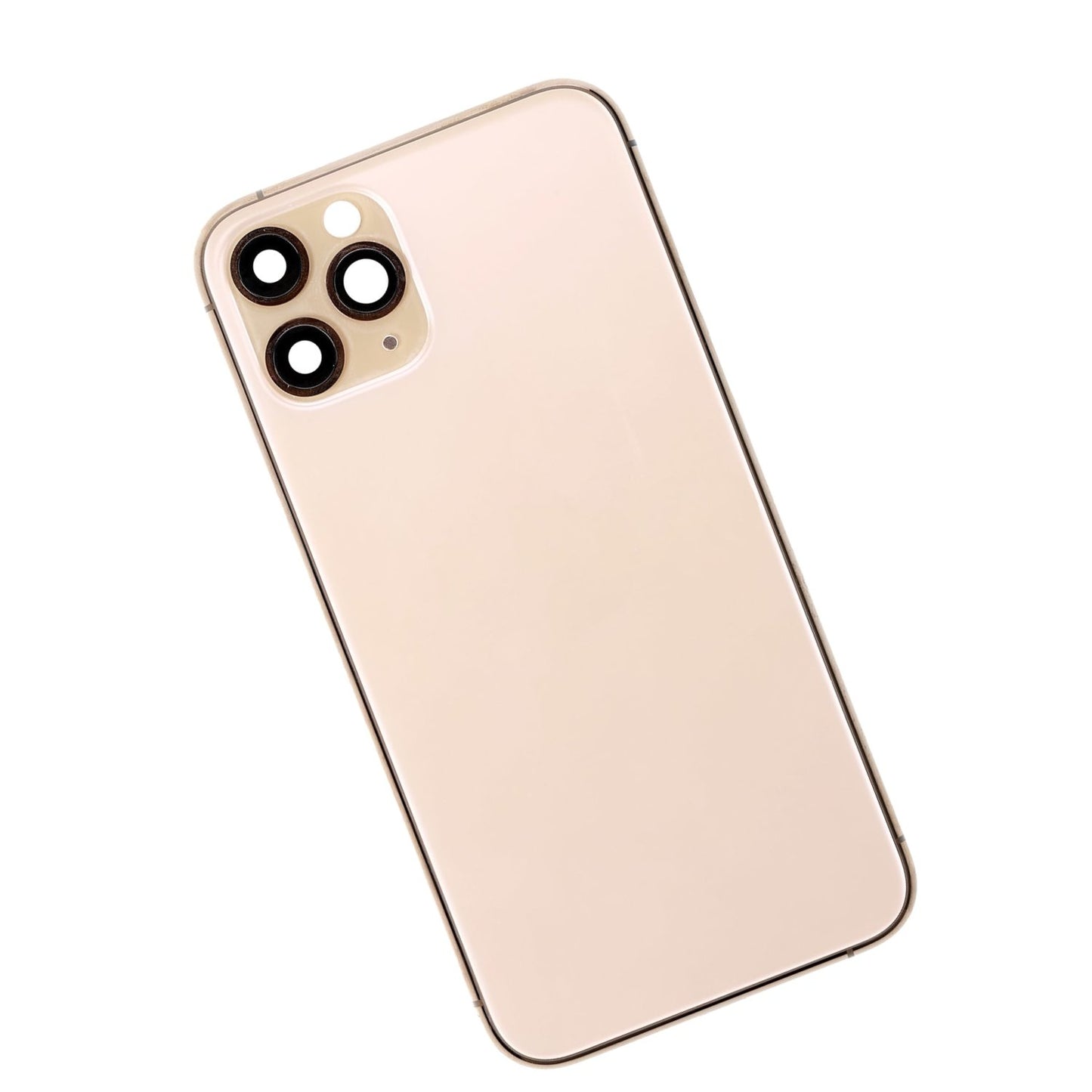 REPLACEMENT FOR IPHONE 11 PRO REAR HOUSING WITH FRAME - GOLD - EXPRESS PARTS -WHOLESALE CELLPHONE REPAIR PARTS