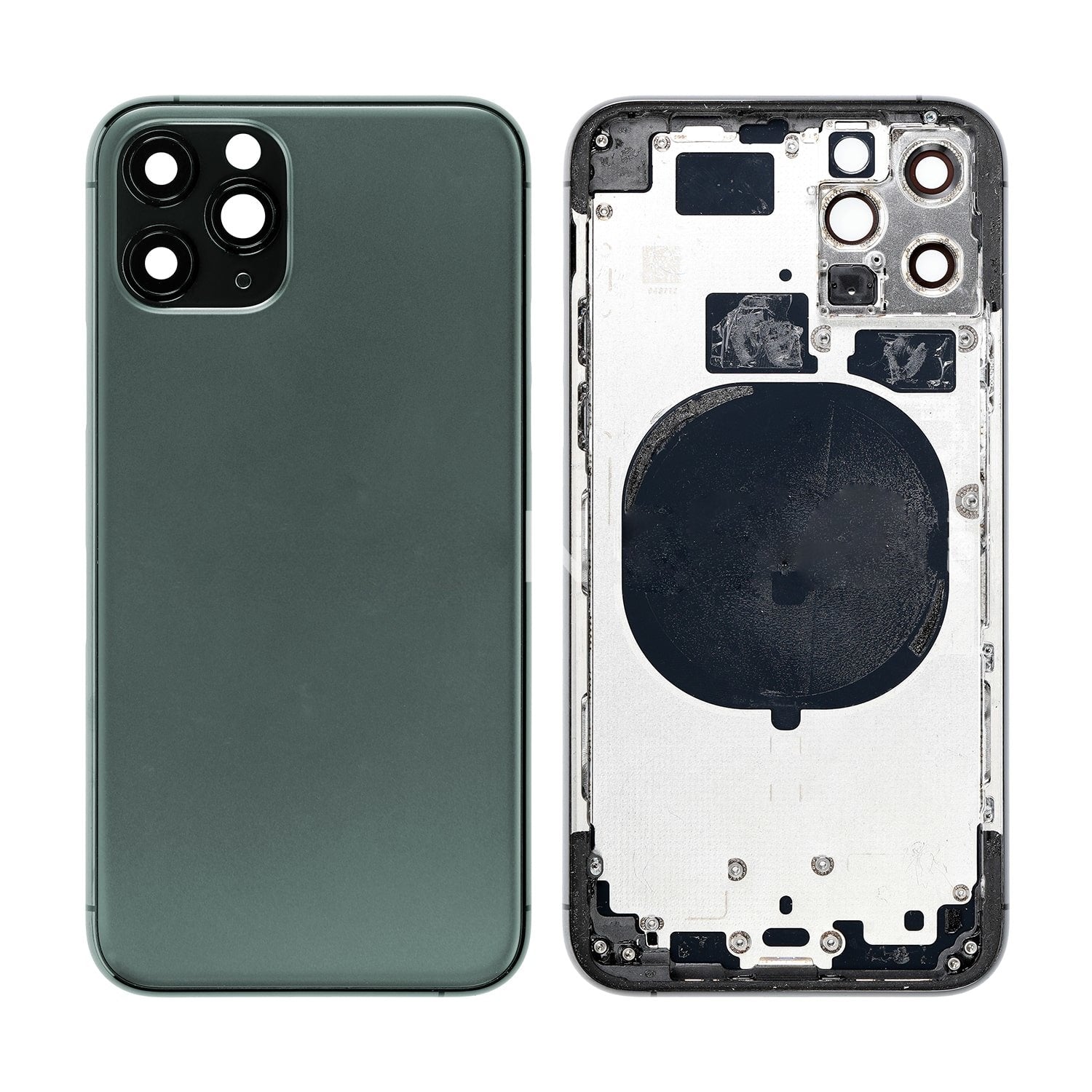 REPLACEMENT FOR IPHONE 11 PRO REAR HOUSING WITH FRAME - MIDNIGHT GREEN - EXPRESS PARTS -WHOLESALE CELLPHONE REPAIR PARTS